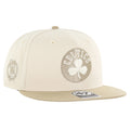 Men's '47 Cream/Tan Boston Celtics Sierra Sure Shot Captain Snapback Hat - OSFA