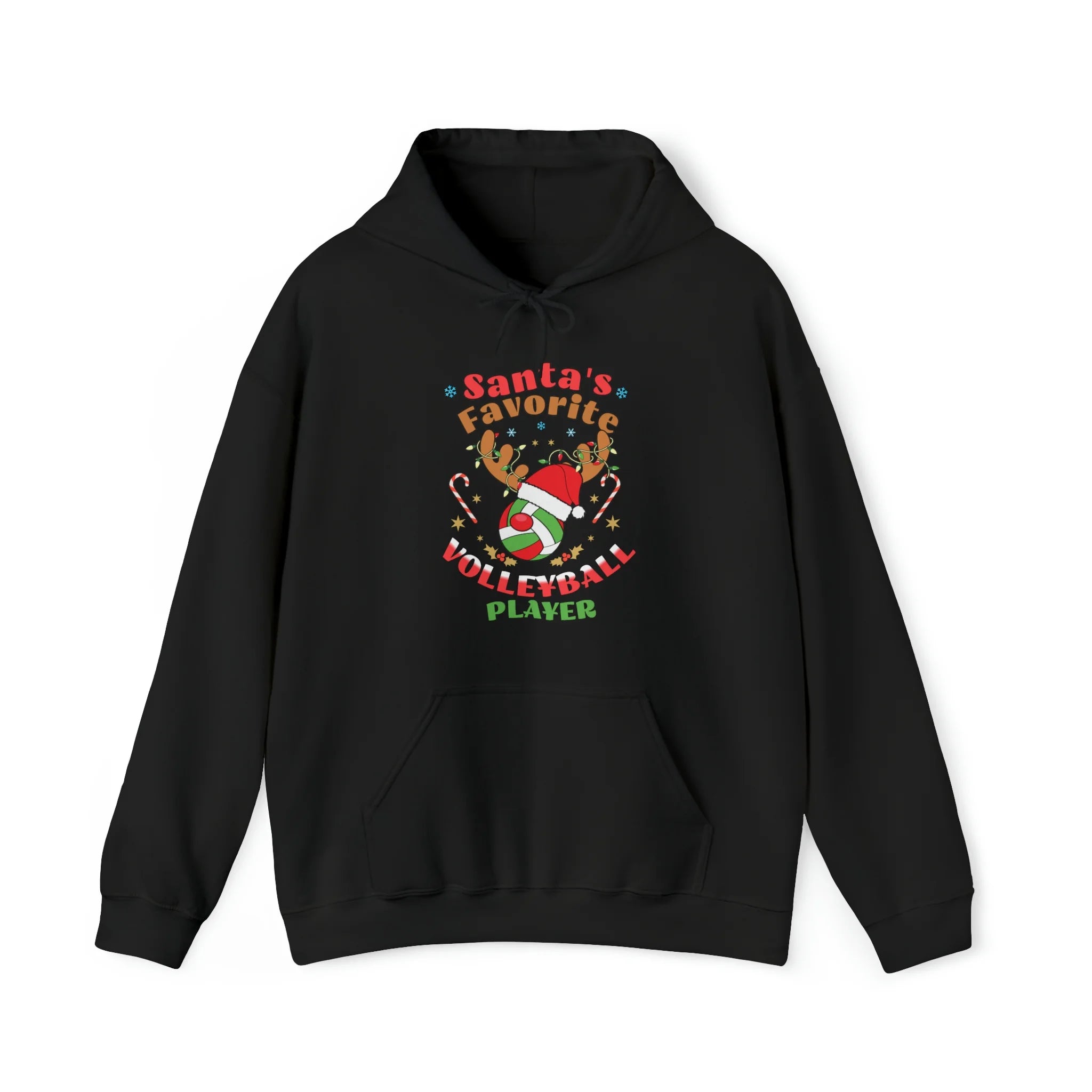 Volleyball Christmas Unisex Hoodie, Santa's Favorite Volleyball Player