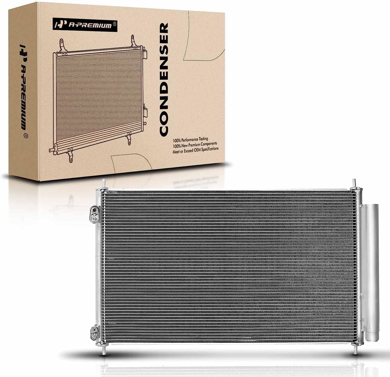 A-Premium Air Conditioning A/C Condenser Compatible with Toyota Prius C 2012-2021 L4 1.5L, Replace# 4102, 8846052170