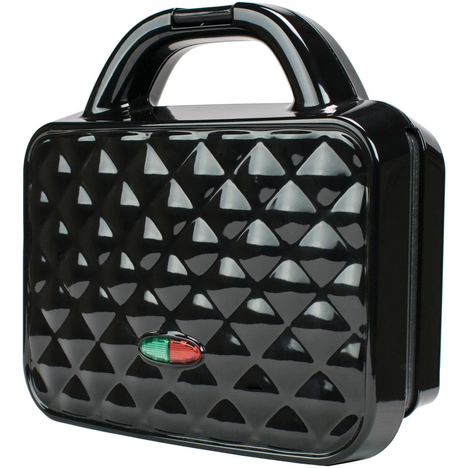 Brentwood Couture Purse Nonstick Dual Waffle Maker (Black)