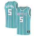 Men's Fanatics Branded Mark Williams Teal Charlotte Hornets Fast Break Replica Player Jersey - Icon Edition