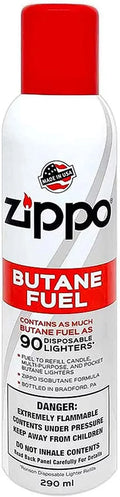 Zippo Butane Fuel, 5.82 oz, 6 Pack