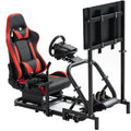 Supllueer G923 Racing Simulator Cockpit with Monitor Mount & Seat Fit Logitech G29 G920 Thrustmaster T248