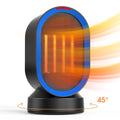 ALROCKET 600W Space Heater, Desk heaters with PTC Ceramic heating , 45¡ã Oscillation ,Tipped-over Protection, Black