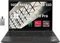 Lenovo Thinkpad T16 Gen 1 16 WUXGA Touchscreen Laptop, AMD Ryzen 7 PRO 6850U, 16GB LPDDR5 RAM, 512GB SSD, Backlight Keyboard, Fingerprint Reader, Win 10 Pro, Black, Hotface 32GB USB Card