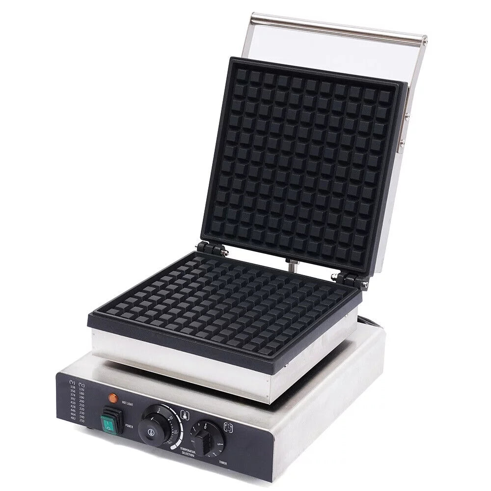 MIDUO Commercial Mini Waffle Maker Square Thin Waffle Machine 110V