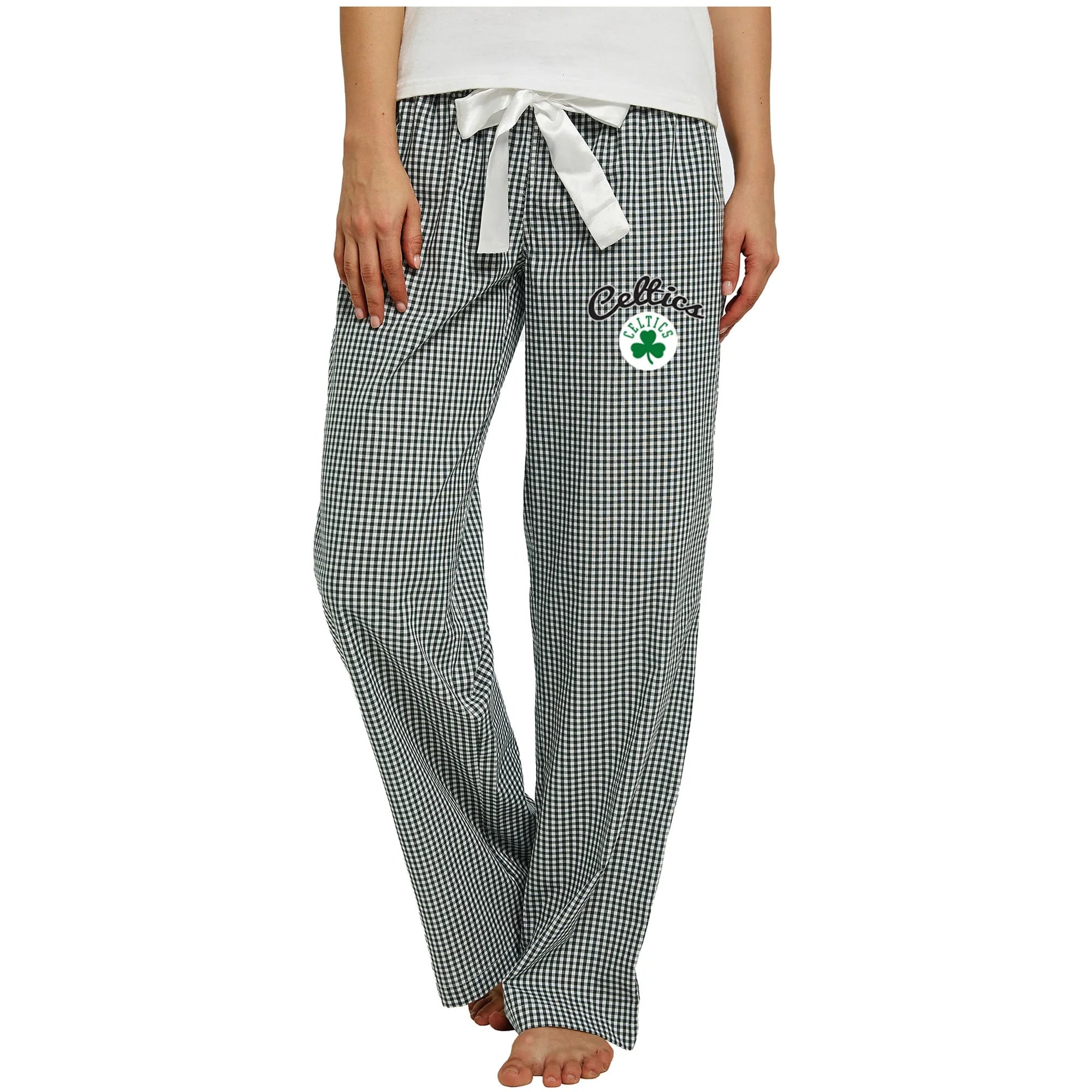 Women's Concepts Sport Green/White Boston Celtics Tradition Woven Pants