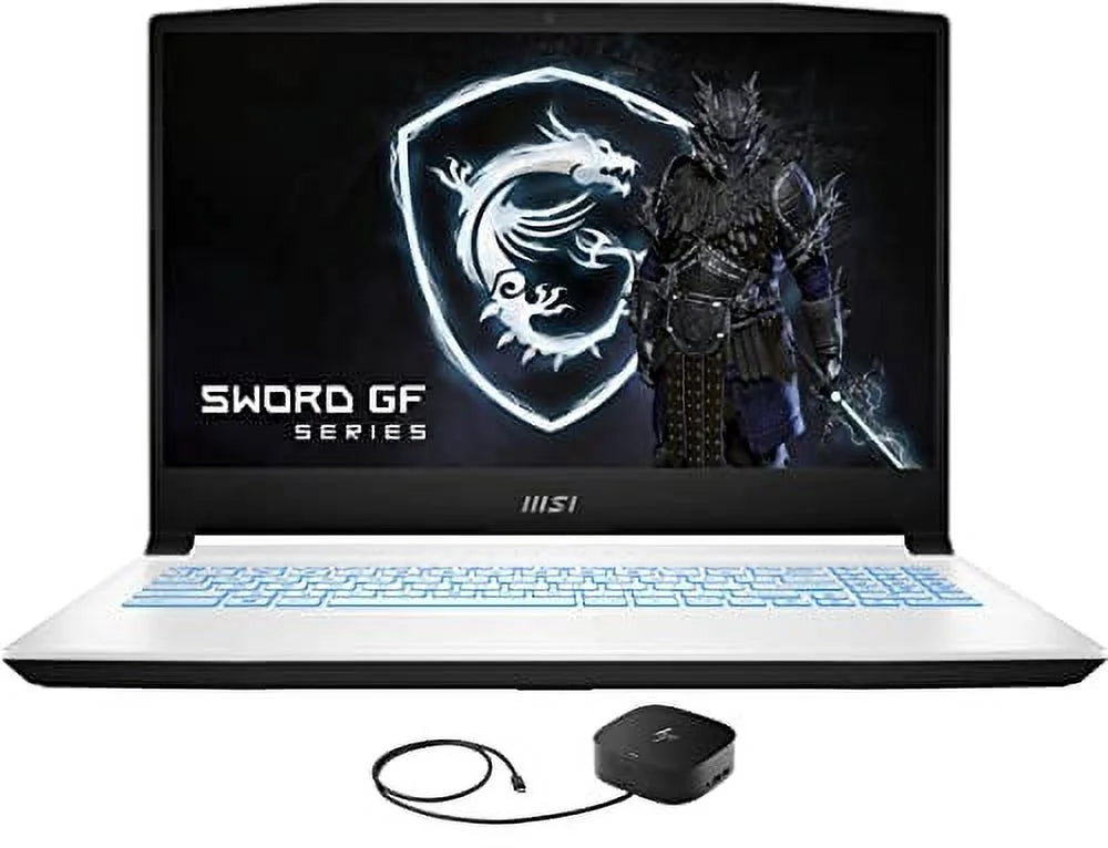 MSI Sword 15 Gaming & Entertainment Laptop (Intel i7-12650H 10-Core, 16GB RAM, 2TB PCIe SSD, GeForce RTX 3070 Ti, 15.6 144Hz Full HD (1920x1080), WiFi, Win 11 Pro) with G2 Universal Dock