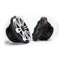 MB Quart NP1-120 Nautic Premium Waterproof 8 Inch Marine Speakers (black, Pair) With 3 Grill Colors Included.