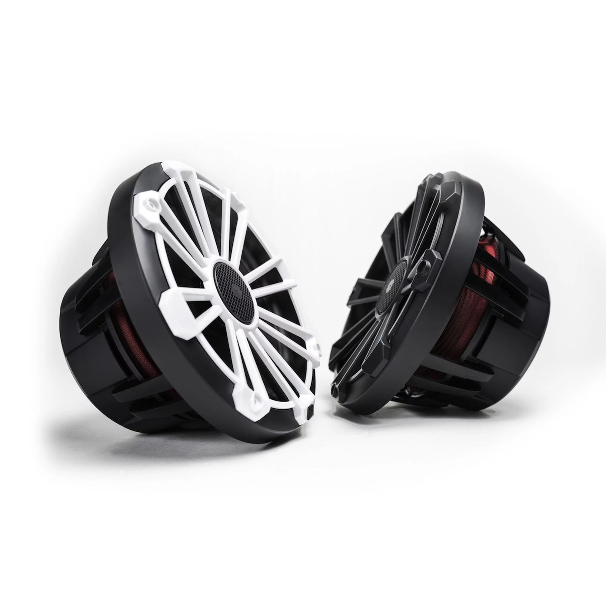 MB Quart NP1-120 Nautic Premium Waterproof 8 Inch Marine Speakers (black, Pair) With 3 Grill Colors Included.