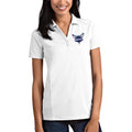 Women's Antigua White Charlotte Hornets Tribute Polo