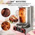 Motor Genic 110V Spinning Doner Kebab Grill Machine Gas Vertical Broiler Shawarma Machine