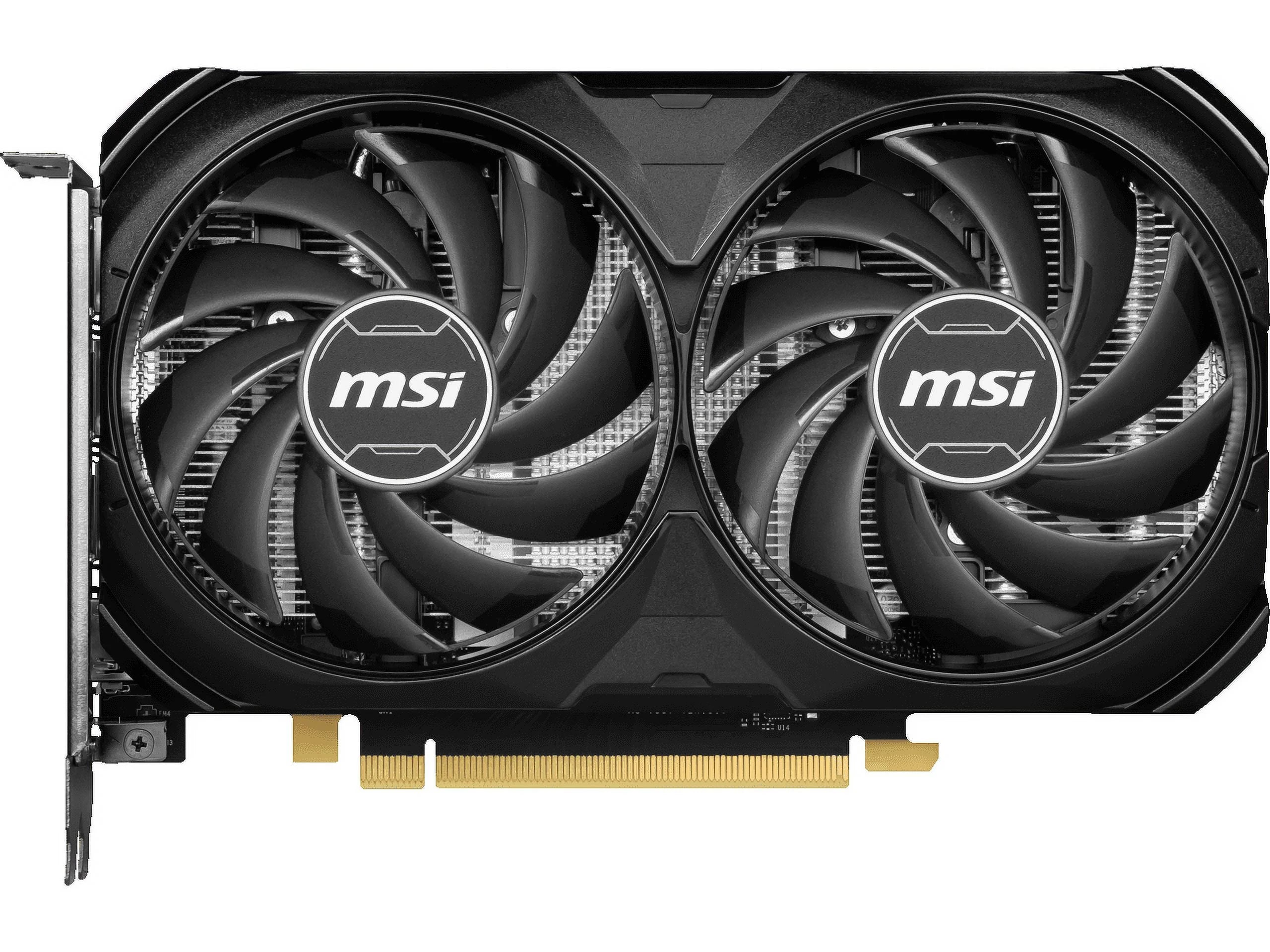 MSI Ventus GeForce RTX 4060 Ti 16GB GDDR6 PCI Express 4.0 x8 ATX Video Card RTX 4060 Ti VENTUS 2X BLACK 16G OC