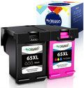 65 Ink Cartridges Black and Color Combo Pack Ink Cartridge Replacement for HP 65 Black Ink Cartridge for DeskJet 3755