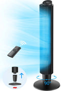 Tower Fan, 42¡± Adjustable Height, 5 Speeds 3 Modes, 35dB Quiet,  90¡ã Oscillating Cooling Fan with Remote, Sleep Mode, 12H Timer for Home and Office