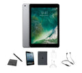 Restored Apple iPad 5th Gen A1823 (WiFi + Cellular Unlocked) 32GB Space Gray Bundle w/ Case, Bluetooth Headset, Tempered Glass, Stylus, Charger (Refurbished)