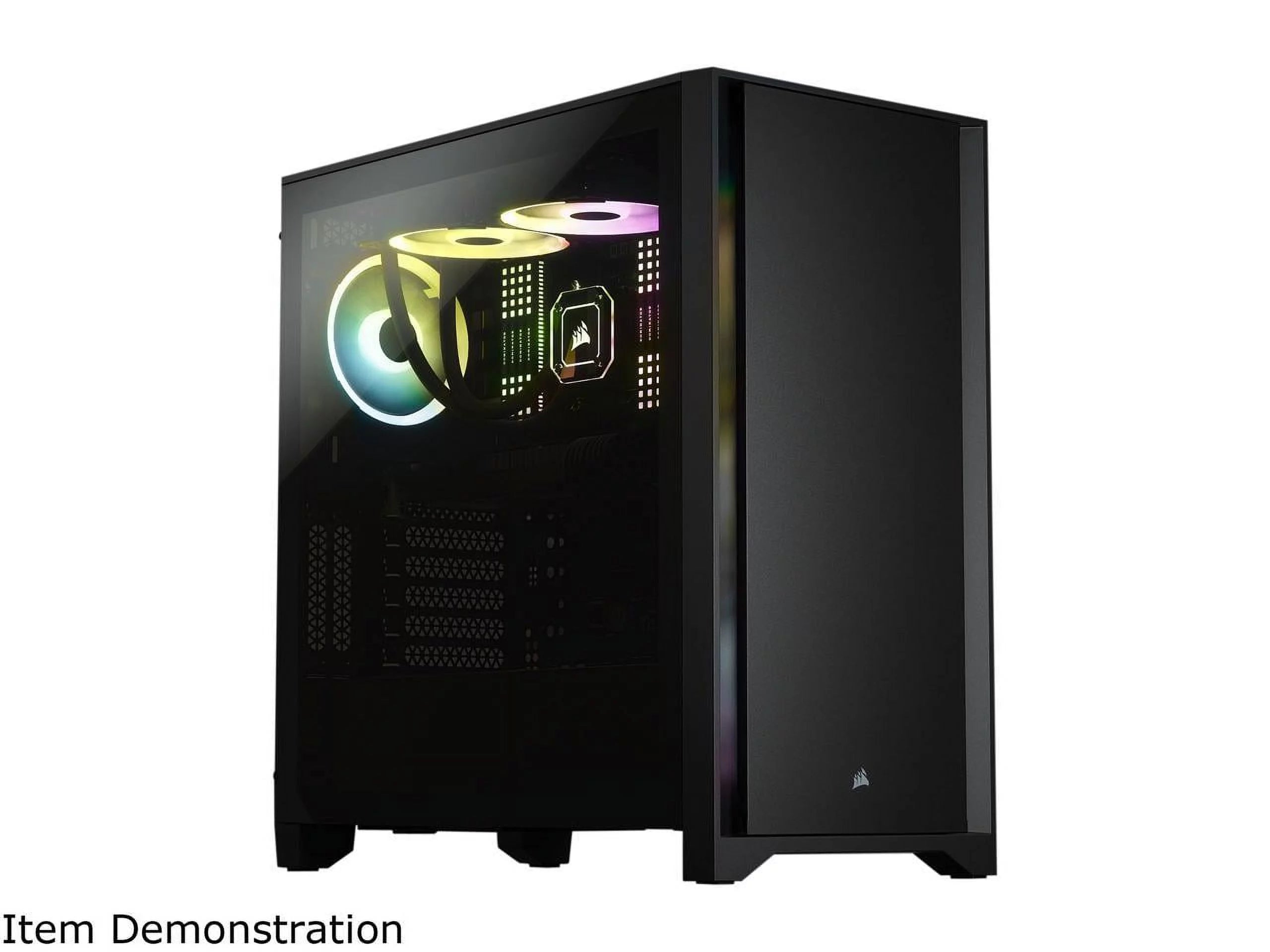 New Whitebox RX 6800 PC Tower 8 Core CPU 16 GB DDR4 Ram 500 GB SSD 4 TB HDD Windows 10 Pro USB 802.11ac Adapter Corsair 4000D Black Case