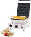 ALDKitchen Electric Waffle Stick Maker | Commercial Stick Waffle Iron | 4 Pcs | Stainless Steel | 110V