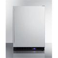Summit Appliance  24 in. Freestanding Upright Counter Depth Freezer, Black