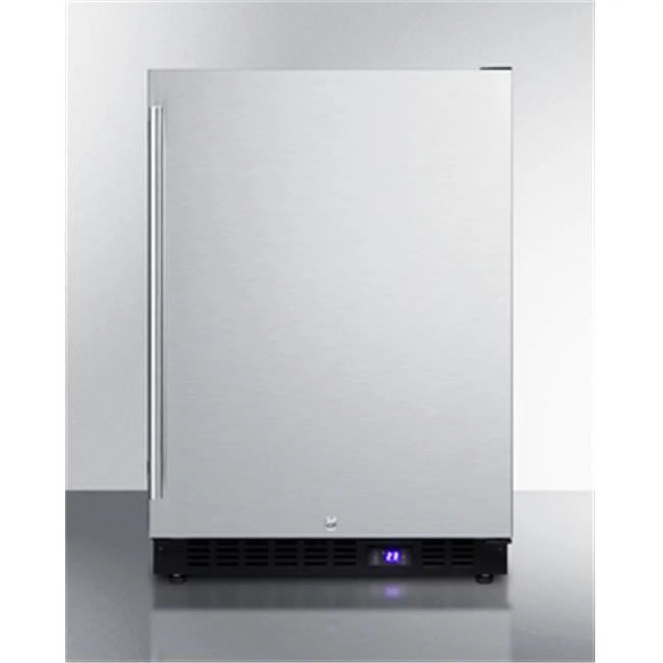 Summit Appliance  24 in. Freestanding Upright Counter Depth Freezer, Black