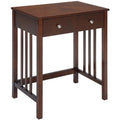 Pemberly Row Modern / Contemporary Desk in Espresso Wood Finish