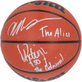 Victor Wembanyama and David Robinson San Antonio Spurs Autographed Wilson Authentic Series Indoor/Outdoor Basketball with The Alien and The Admiral Inscriptions - Fanatics Authentic Certified