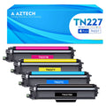 4-Pack Compatible Toner Cartridge for Brother TN227 TN-227 MFC-L3750CDW MFC-L3710CW MFC-L3770CDW HL-L3210CW HL-L3290CD HL-L3230CDW Printer Ink (Black, Cyan, Magenta, Yellow)