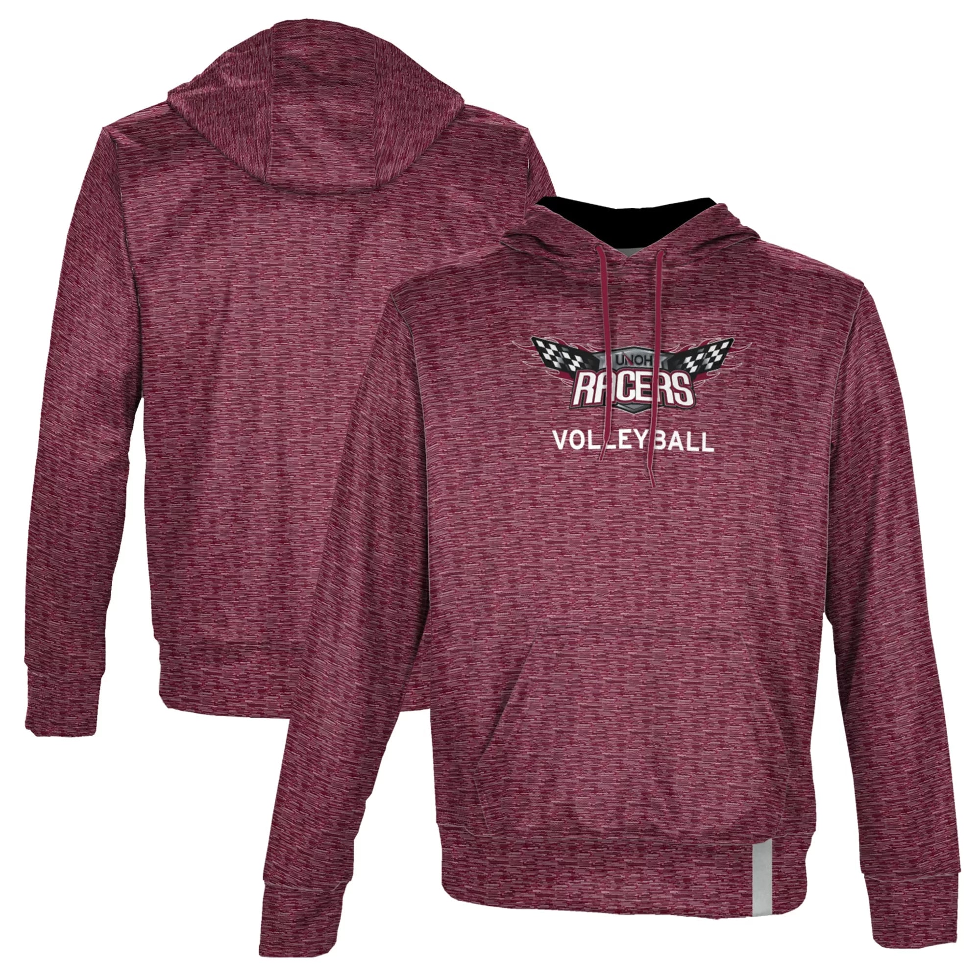 Men's ProSphere Burgundy Northwestern Ohio Racers Volleyball Name Drop Pullover Hoodie