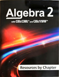 Algebra 2, w/CalcChat and CalcView, Resources by Chapter, c.2020, 9781647271565, 1647271568 - New