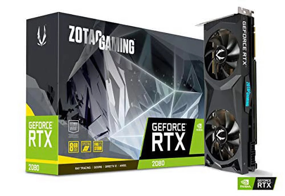 Zotac GeForce RTX 2080 Graphic Card - 1.71 GHz Boost Clock - 8 GB GDDR6 - Dual Slot Space Required (225680)