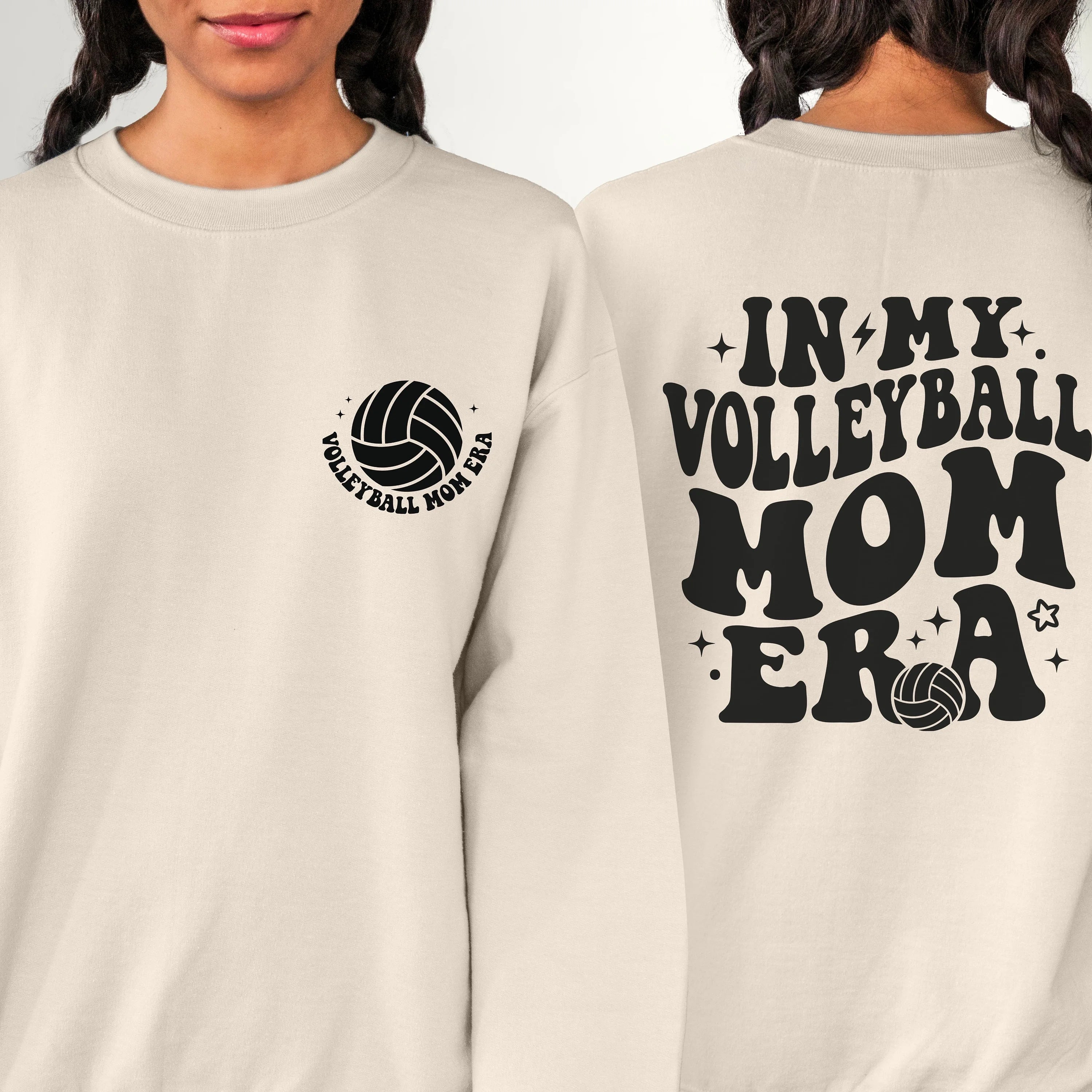 In My Volleyball Mom Era Sweatshirt, Volleyball Mom Sweatshirt, Volleyball Season Shirt, Volleyball Mom Shirt, Volleyball Sweatshirt (Sizes:3XL; Colors:White;)