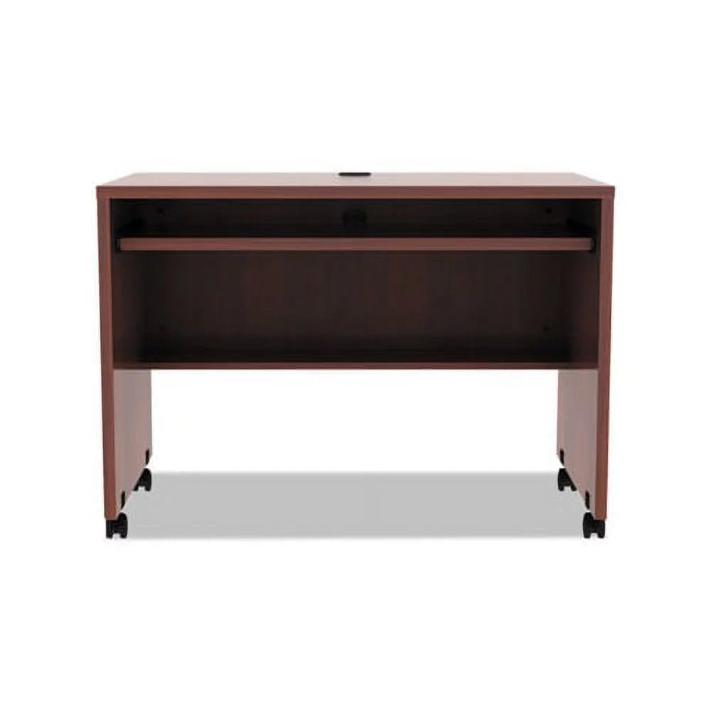 Valencia Series Mobile Workstation Desk 41.38" x 23.63" x 30", Medium Cherry