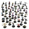 56 Painted Fantasy Mini Figures- All Unique Designs- 1 Hex-Sized Compatible with DND Dungeons and Dragons & Pathfinder and RPG Tabletop Games- Features Goblins, Orcs, Gnolls, Skeletons & More