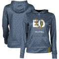Women's Blue Eastern Oregon Mountaineers Volleyball Pullover Hoodie