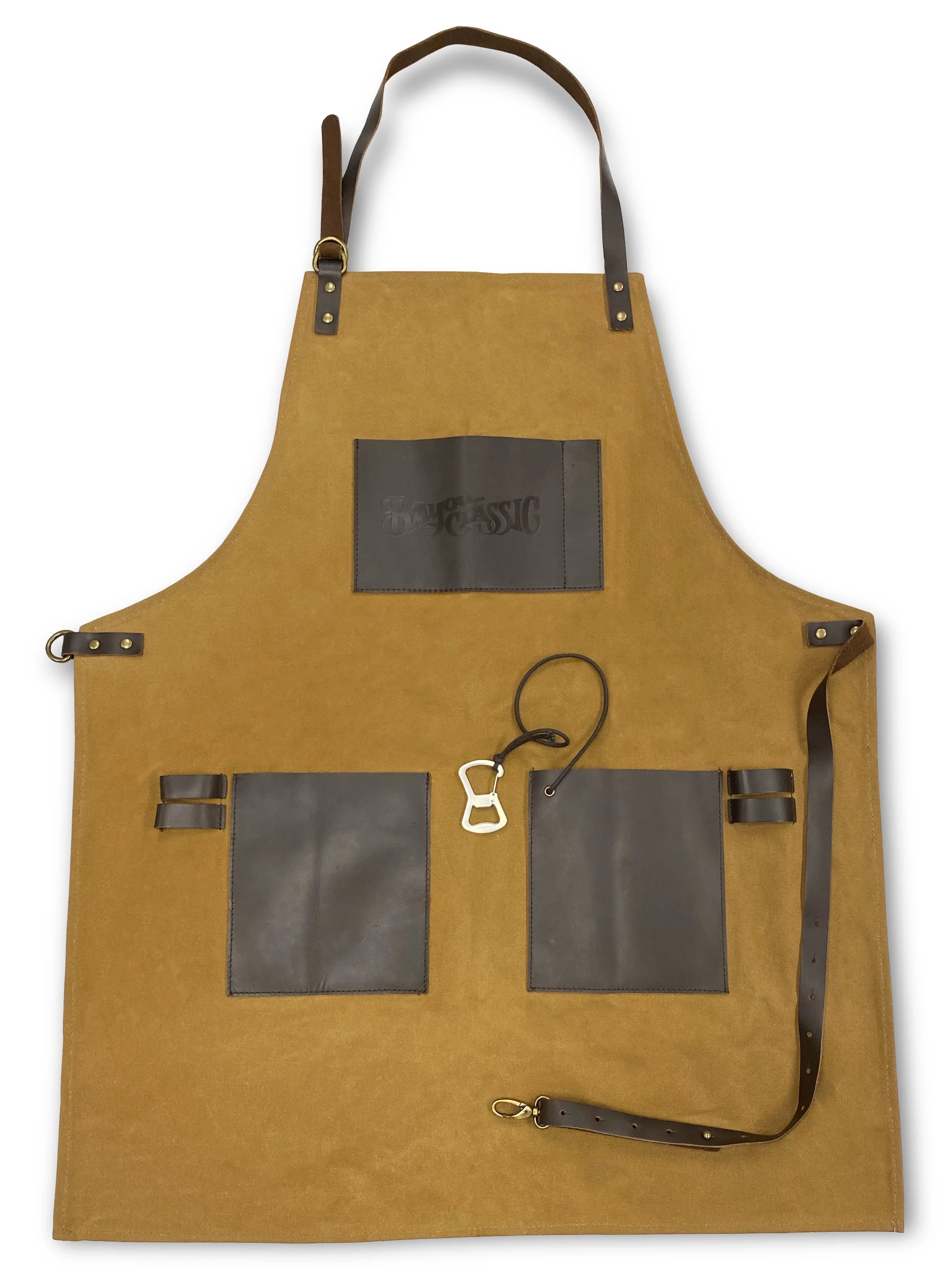 Bayou Classic? 500-714 Waxed Canvas and Leather Grill Apron