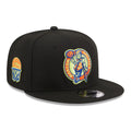Men's New Era Black Boston Celtics Neon Pop 9FIFTY Snapback Hat - OSFA