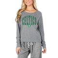 Women's Concepts Sport Gray Boston Celtics Mainstream Terry Long Sleeve T-Shirt