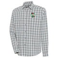 Men's Antigua  Heather Gray Boston Celtics Carry Long Sleeve Button-Up Shirt