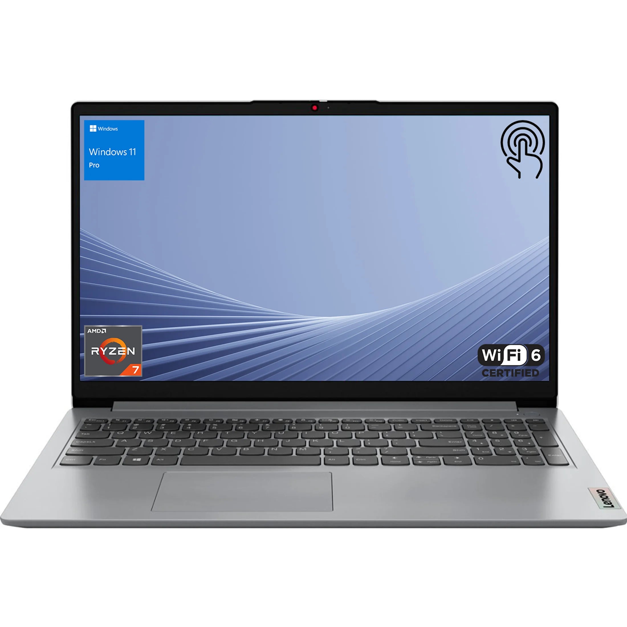 Lenovo IdeaPad 1 Business Laptop, 15.6 FHD Touchscreen, AMD Ryzen 7 5700U, 16GB RAM, 1TB SSD, SD Card Reader, Webcam, HDMI, Wi-Fi 6, Windows 11 Pro, Grey