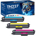 MICOTONER 3-Pack Compatible Toner Cartridge for Brother TN-227C TN-227 Work with HL-L3210CW HL-L3230CDW HL-L3270CDW MFC-L3710CW MFC-L3750CDW MFC-L3770CDW Printer (Cyan,Magenta,Yellow)