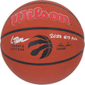 Gradey Dick Toronto Raptors Autographed Wilson Team Logo Basketball with 2023 #13 Pick Inscription - Fanatics Authentic Certified
