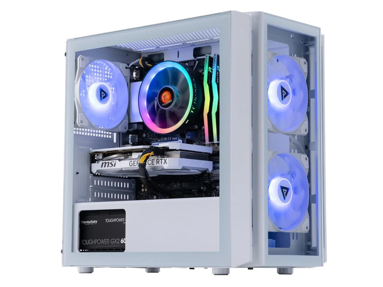 ABS Flux Ruby Gaming PC - Windows 11 - Ryzen 5 5600 - GeForce RTX 4060 8GB - DLSS 3 - AI-Powered Performance - 32GB DDR4 3200MHz - 1TB M.2 NVMe SSD - FR56004060