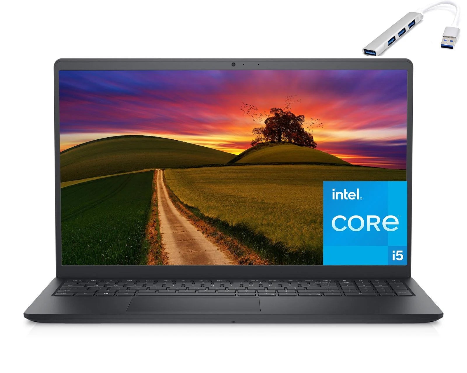 Dell Inspiron 15 3520 15.6 Laptop, Intel Core i5 1135G7, 16GB RAM, 1TB SSD, Intel UHD Graphics, Windows 11 Home, Bundle With Cefesfy USBHUB