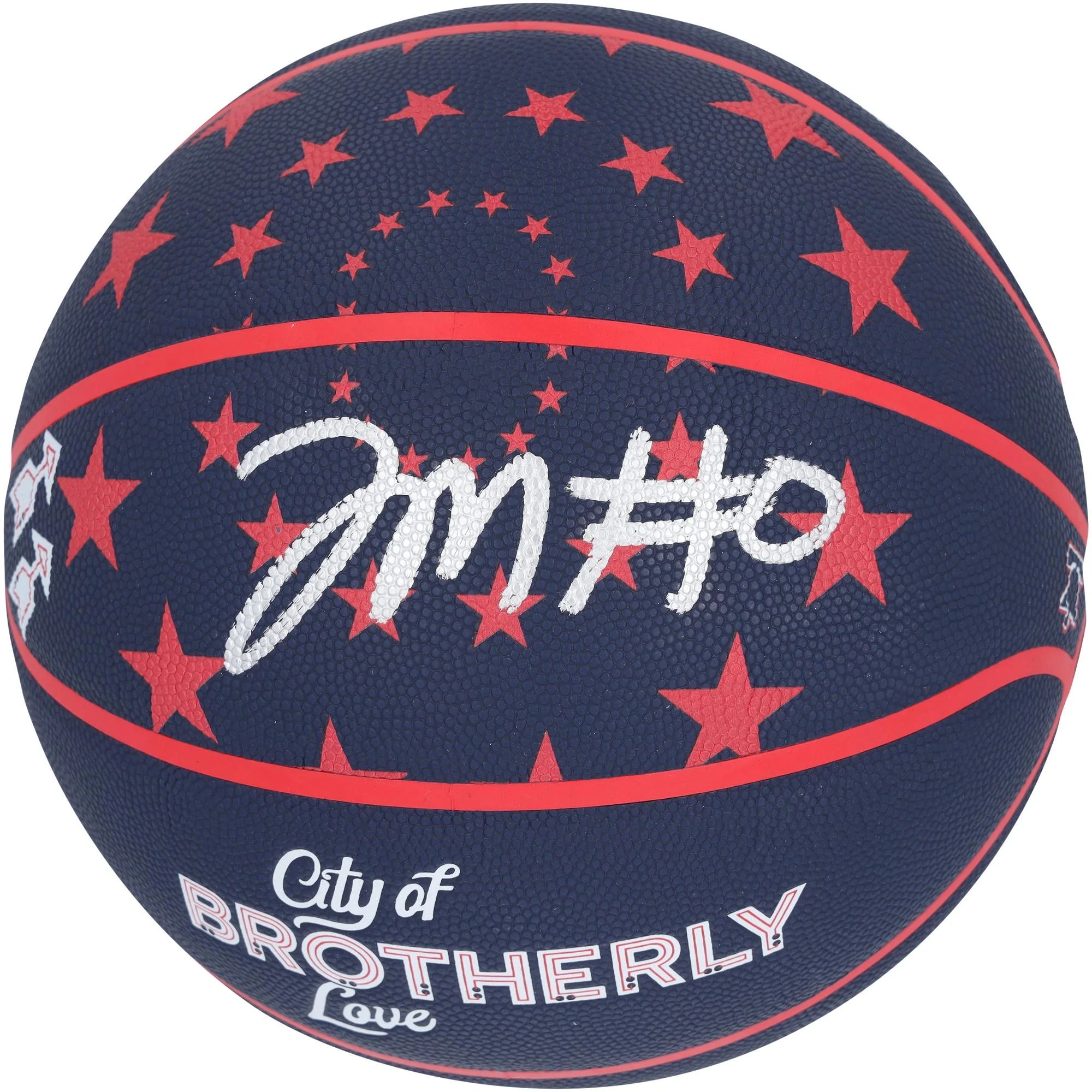 Tyrese Maxey Philadelphia 76ers Autographed Wilson 2023-24 City Collector Basketball - Fanatics Authentic Certified
