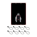Batting Cage Backstop Mat Portable Strike Cage Catcher Baseball Backstop Batting Cage Strike Zone for Baseball Pitcher Hitting School Indoor 183cmx122cm