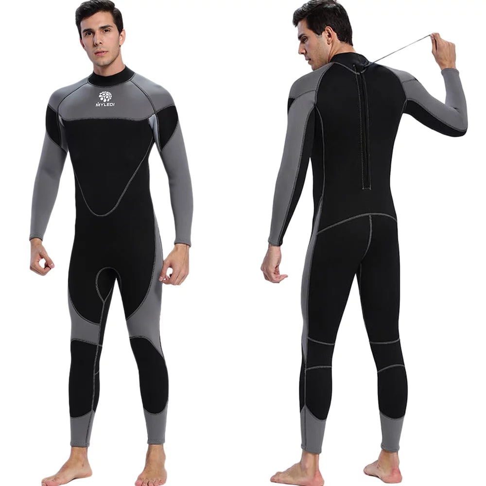 Men 3mm Neoprene Wetsuit Surfing Swimming Diving Suit Suit