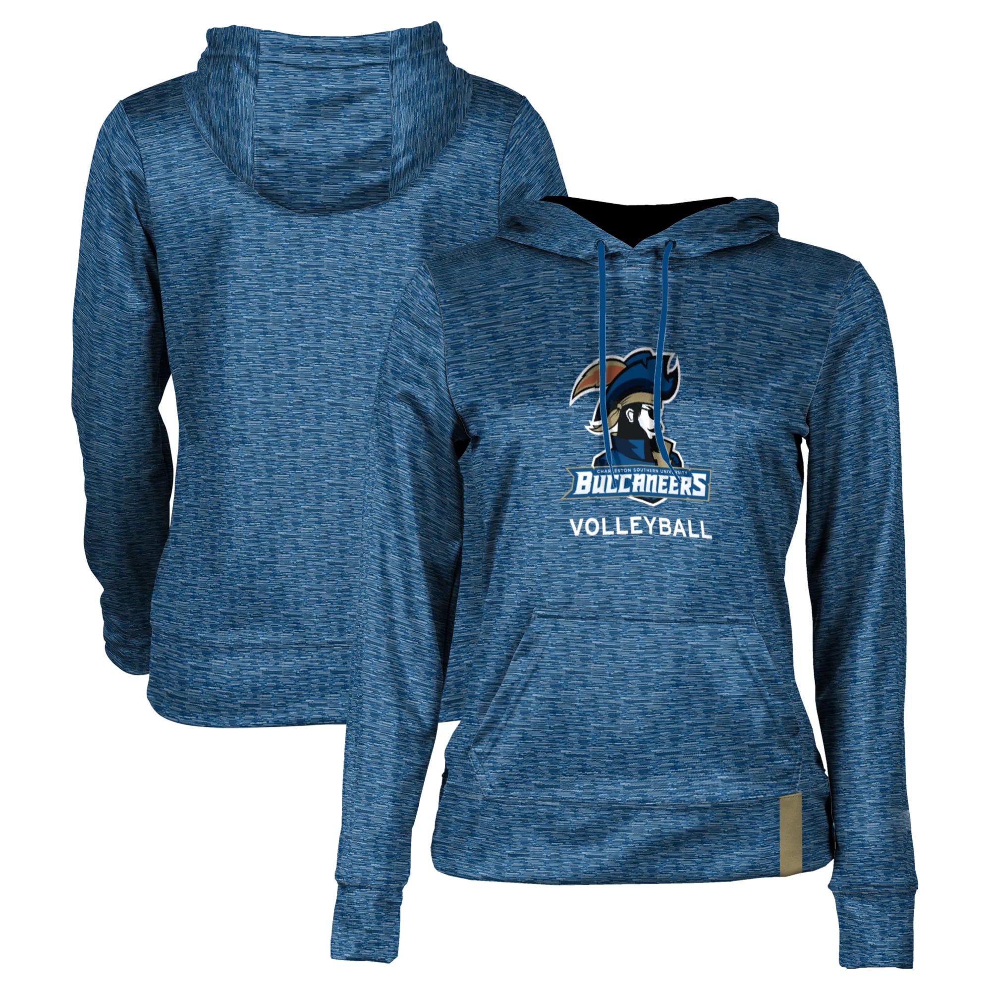 Women's Blue Charleston Southern Buccaneers Volleyball Pullover Hoodie