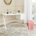 SAFAVIEH Watkins Modern Glam Lacquer Writing Desk, White