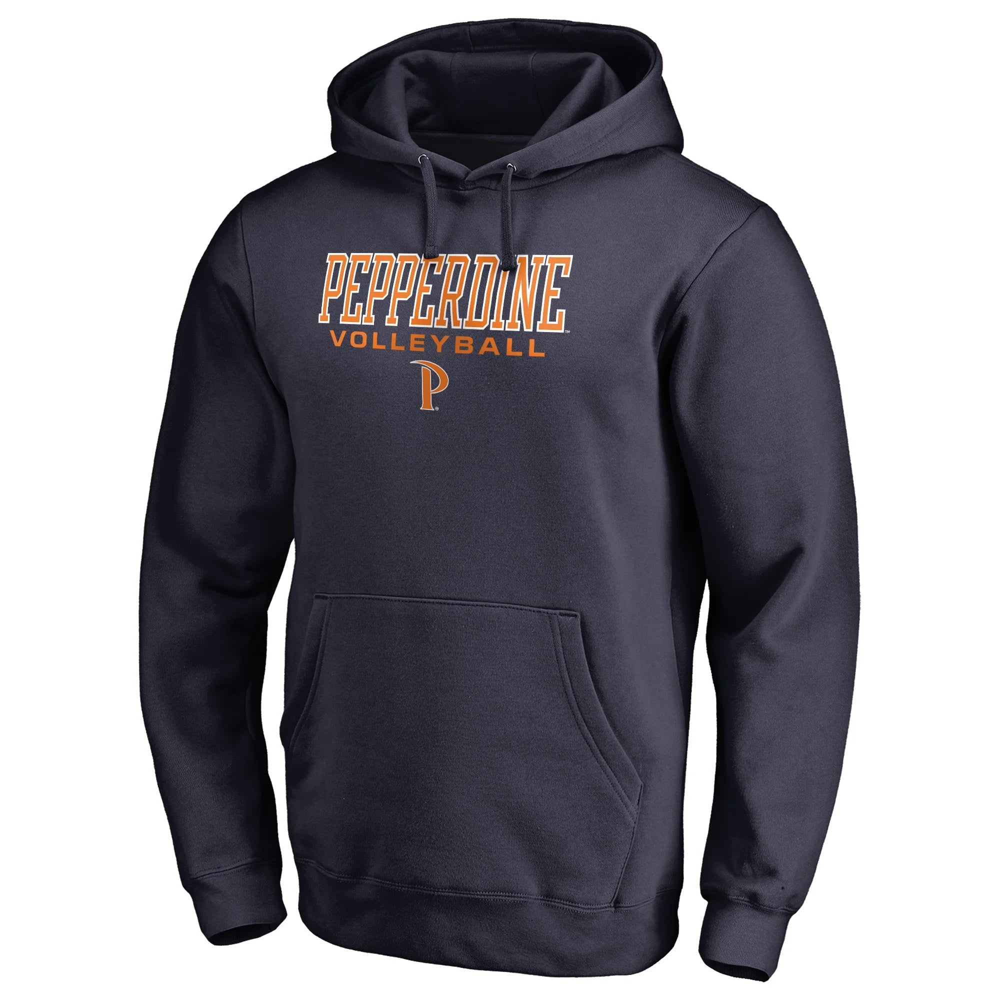 Men's Fanatics Branded Navy Pepperdine Waves True Sport Volleyball Pullover Hoodie