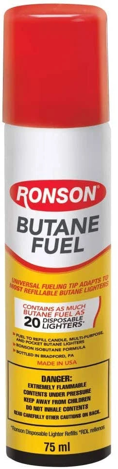 3 PACK Ronson 99142 75 ml Multi-Fill Ultra Butane Fuel (3 Cans Total)